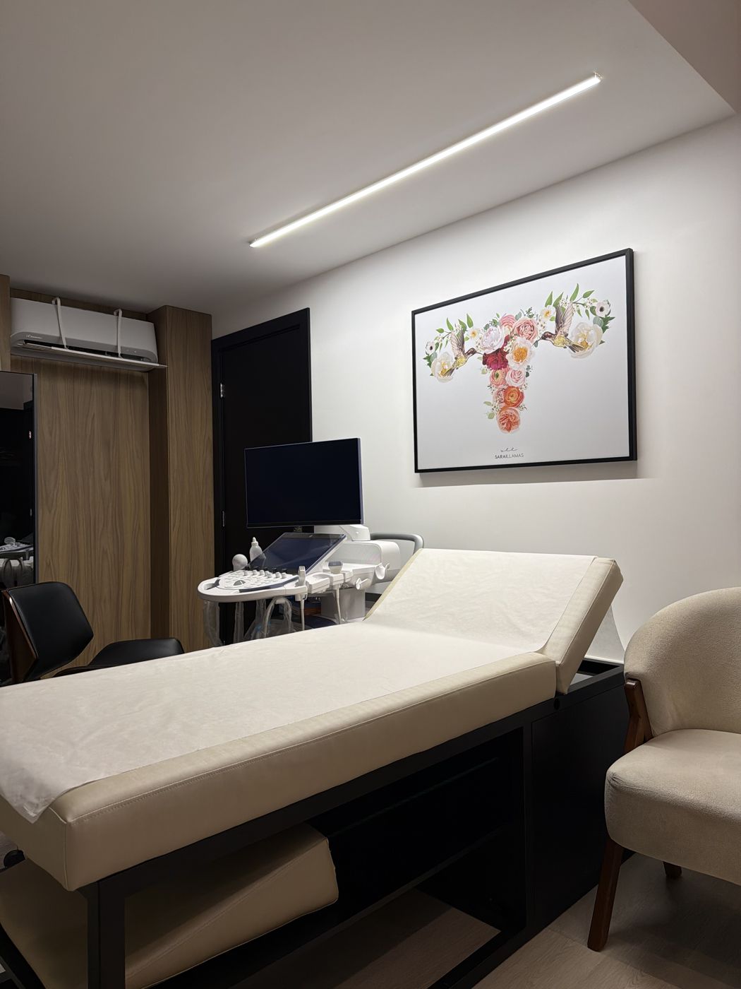 Sala de exame da Clínica Origem